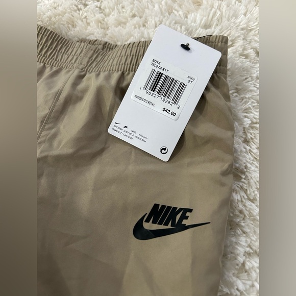 Nike Tan Jogger Sweatpants with Elastic Waistband - Picture 2 of 2